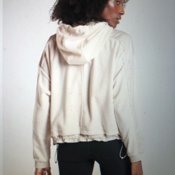 NWT Athleta Zion Microfleece Half Zip Jacket - Pearl White - Women’s Size M - Picture 6 of 13